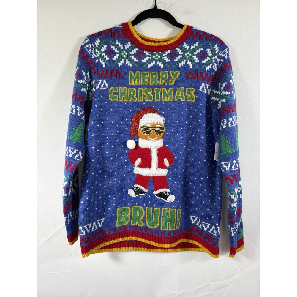 33 degrees christmas sweater size L womans pullover santa new with tags
